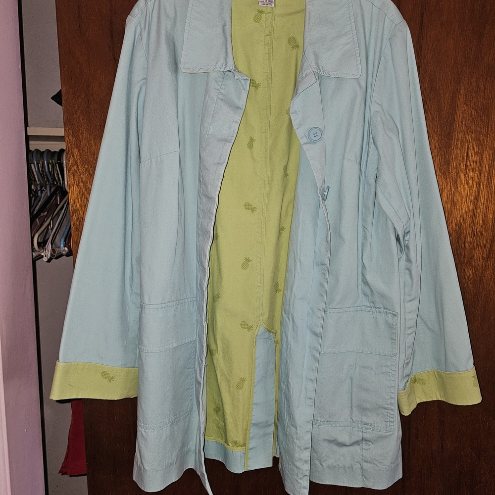 Light Blue Water Resistant Women's Jacket
